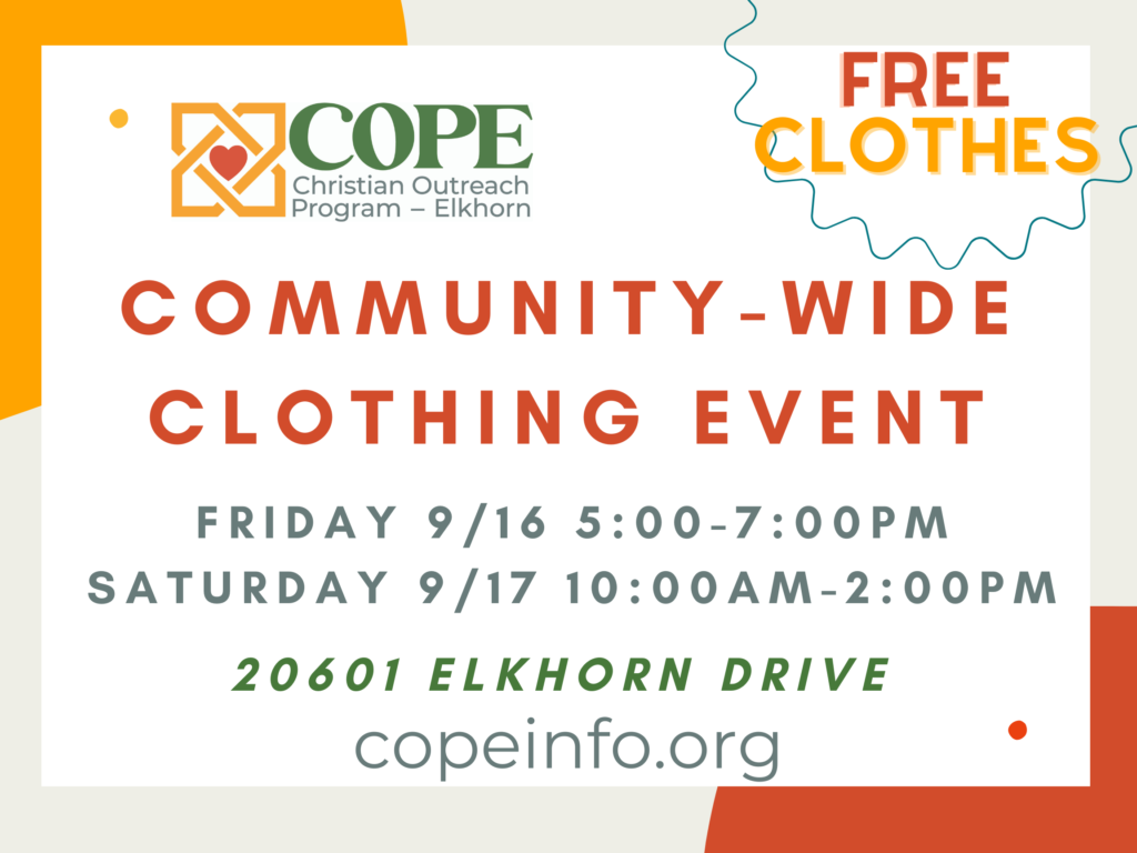 COPE community-wide clothing event